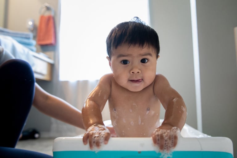 Toddler Baths: Put More